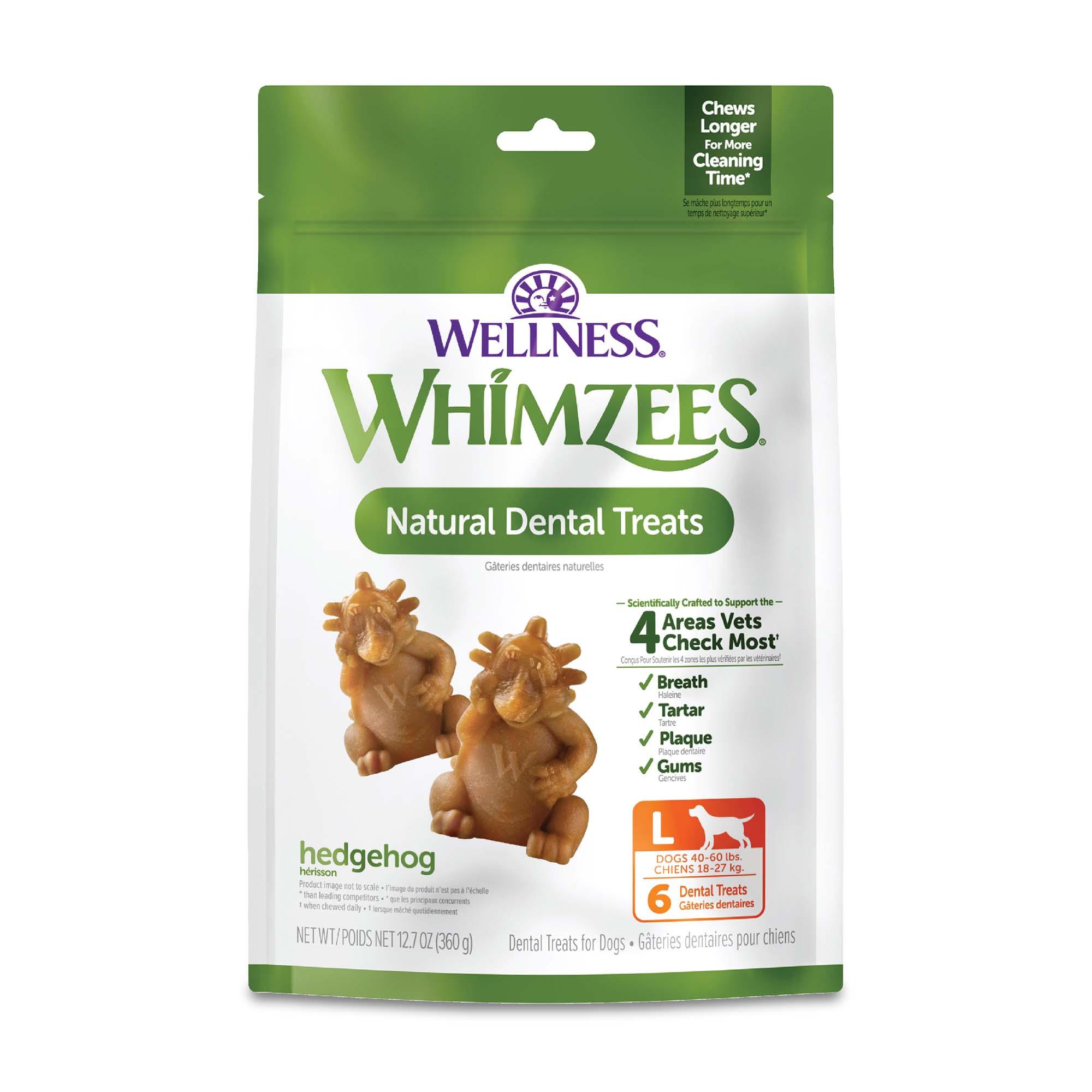 WHIMZEES Hedgehog Natural Dental Dog Treats, Large, 6-count (Size: Large, 6-count)