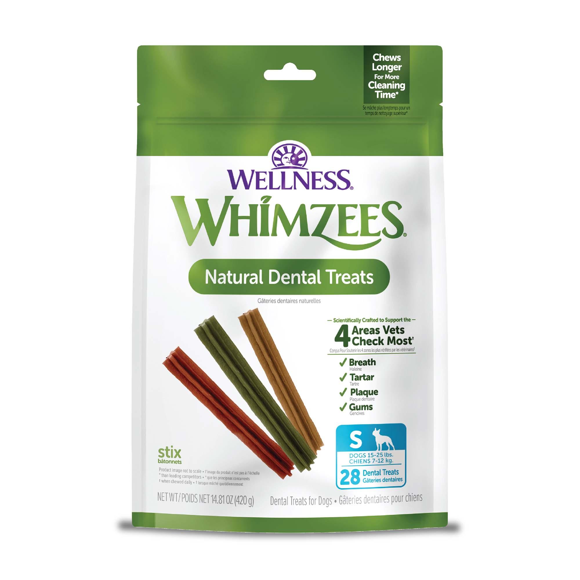 WHIMZEES Stix Natural Dental Dog Treats, Small, 28-count