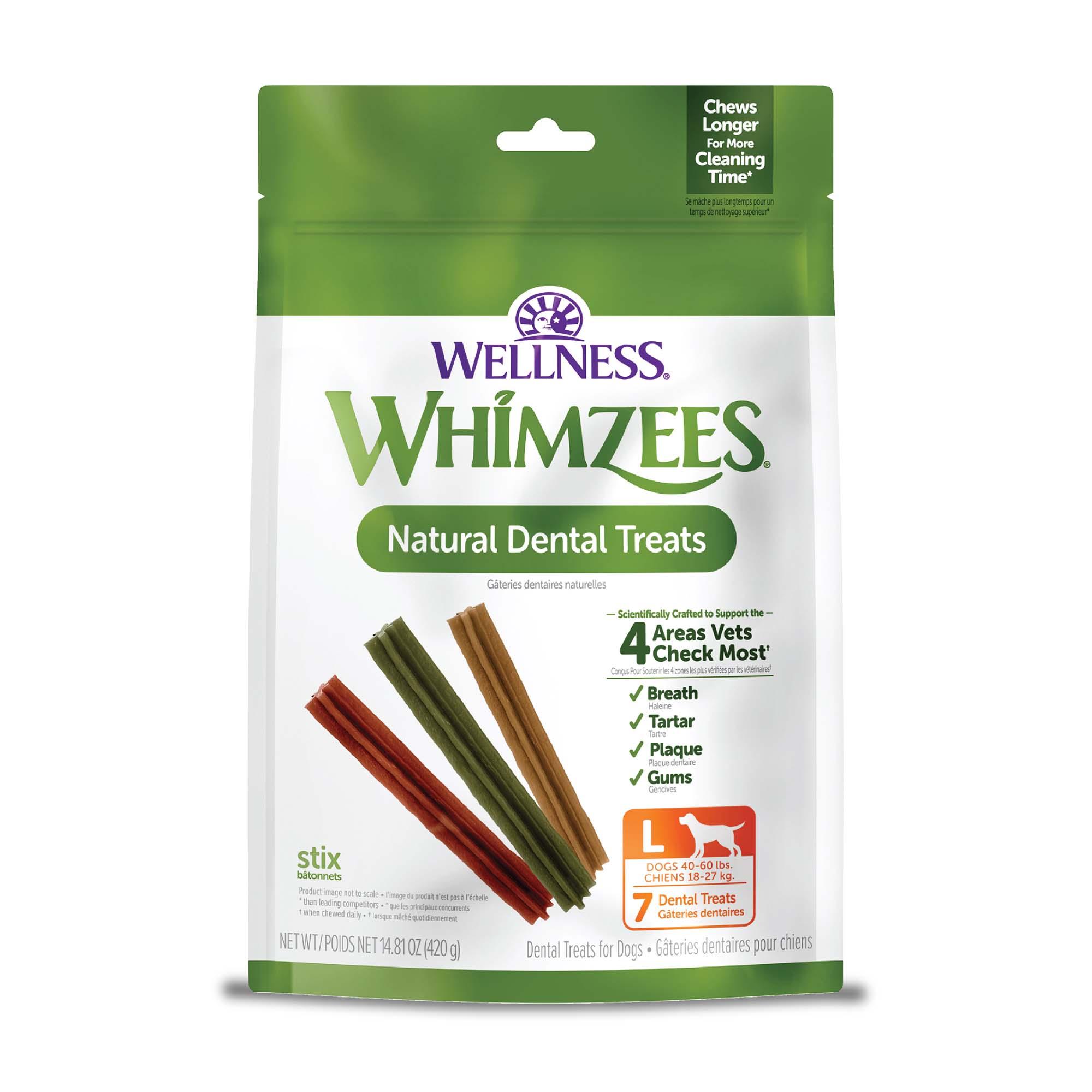 WHIMZEES Stix Natural Dental Dog Treats, Large, 7-count