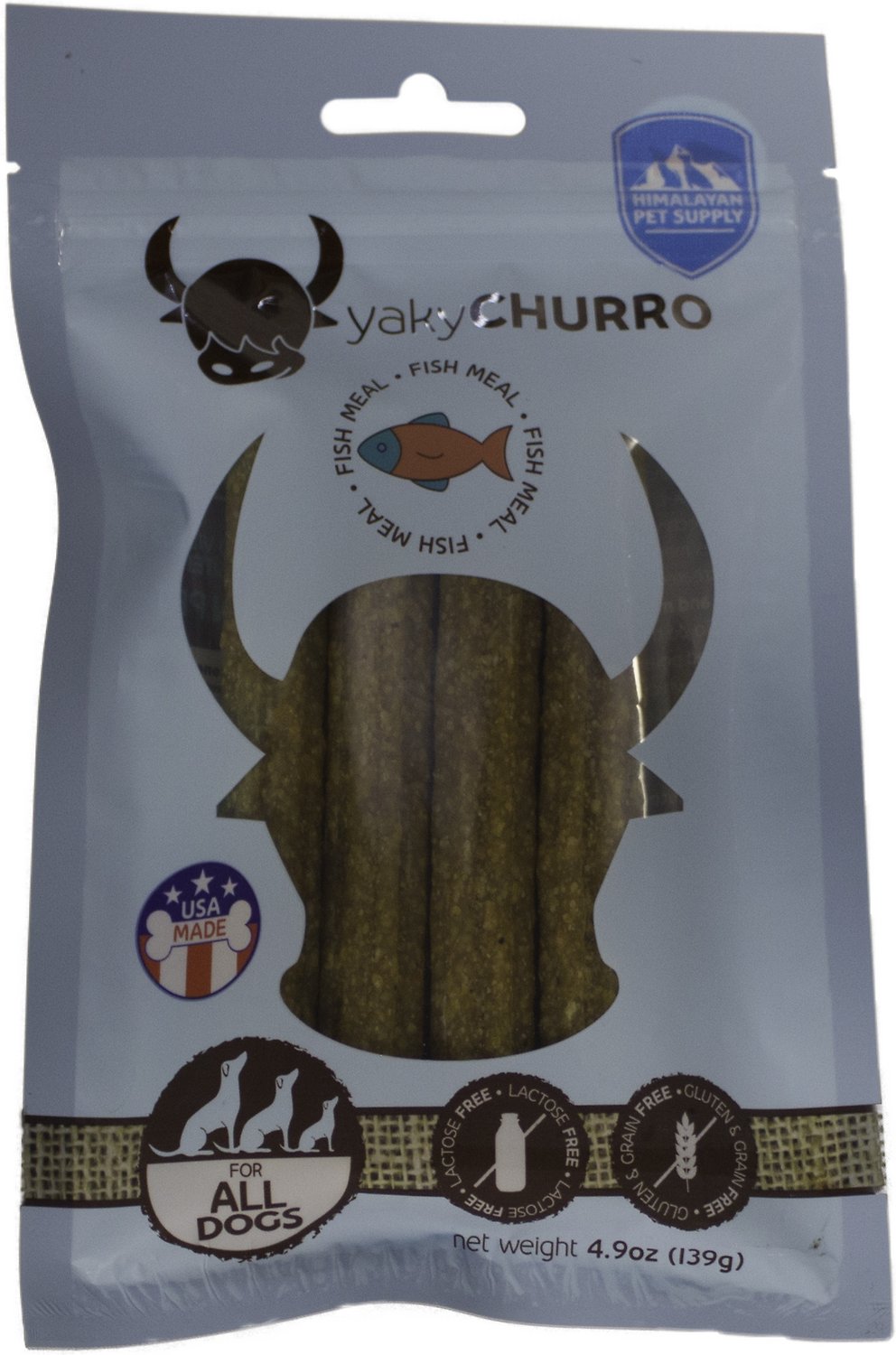 Himalayan Pet Supply Churro Dog Chew, Fish, 4 count (**)