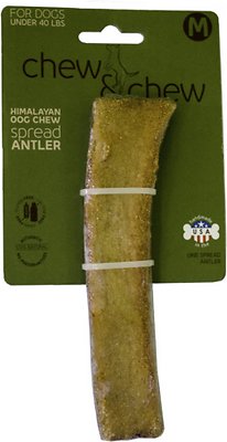 Himalayan Pet Supply Chew & Chew Cheese Spread Antler Dog Treat, Medium (**)