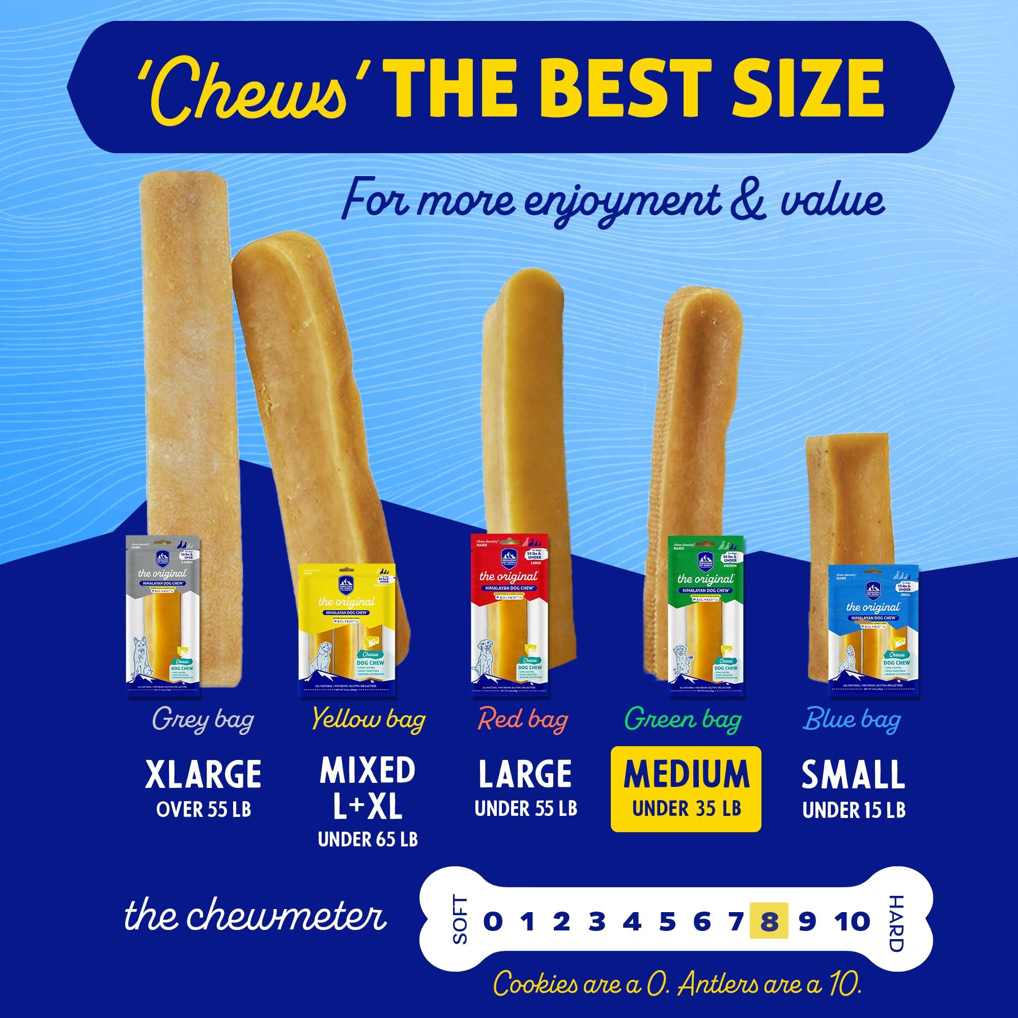 Himalayan Pet Supply The Original Himalayan Dog Chew Yak Cheese Dog Treats, Medium, 1-pk