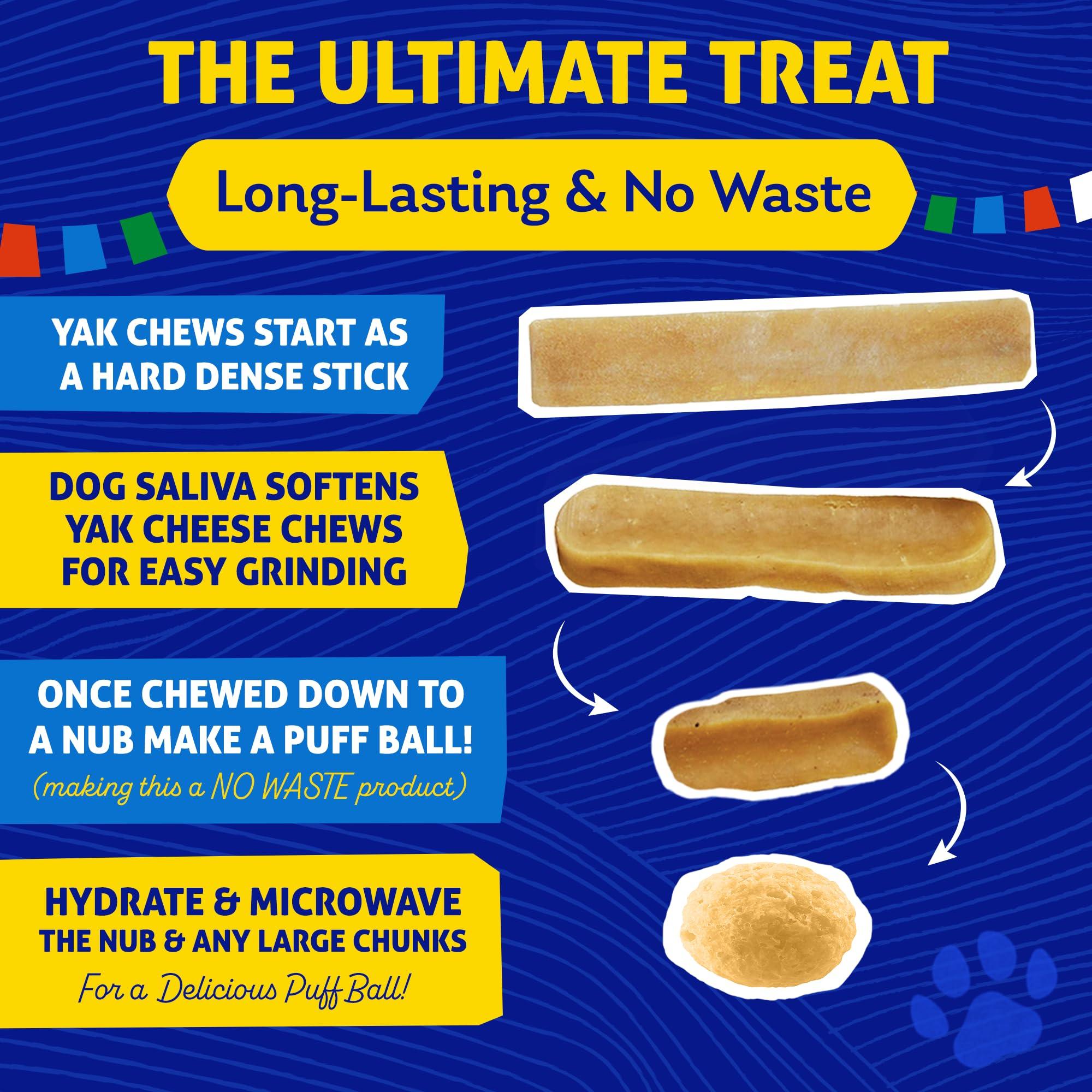 Himalayan Pet Supply The Original Himalayan Dog Chew Yak Cheese Dog Treats, Medium, 1-pk