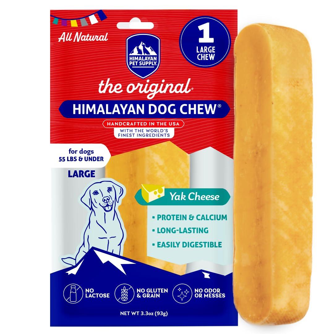 Himalayan Pet Supply The Original Himalayan Dog Chew Yak Cheese Dog Treats, Large, 1-pk