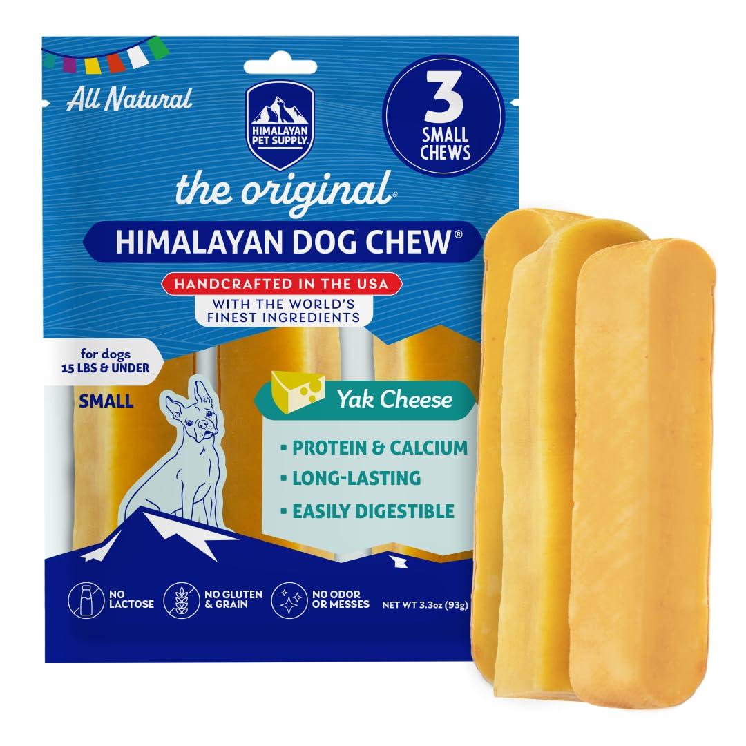 Himalayan Pet Supply The Original Himalayan Dog Chew Yak Cheese Dog Treats, Small, 3-pk