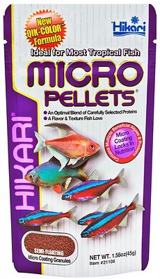 Hikari Micro Pellet Tropical Fish Food, 1.58-oz