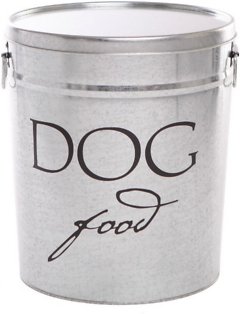 Harry Barker Classic Dog Food Storage Canister, Silver, Large