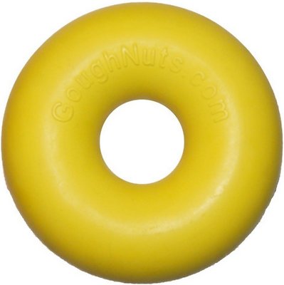 Goughnuts Ring Dog Toy, Yellow, Small