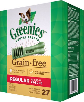 Greenies Grain-Free Regular Dental Dog Treats, 27-count