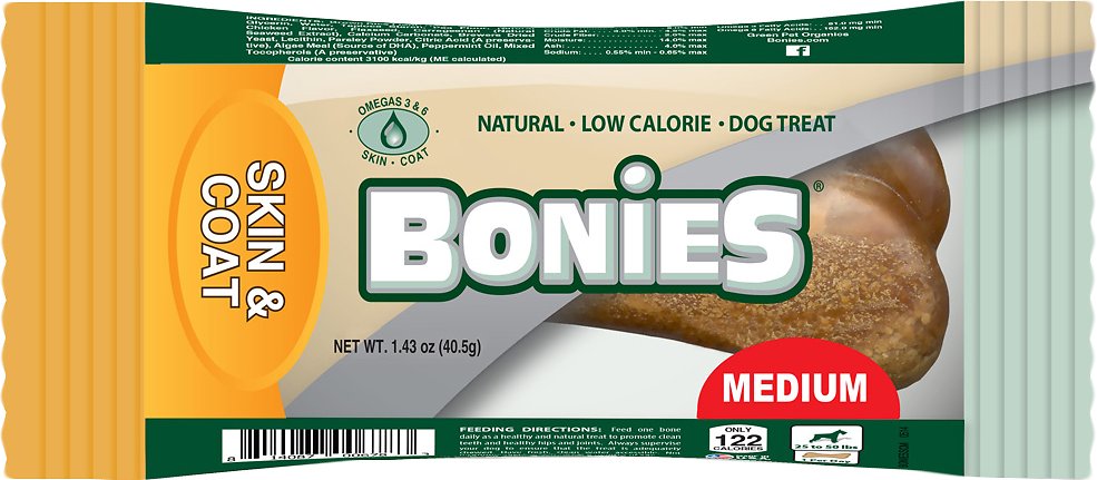 BONIES Skin & Coat Formula Medium Dog Treats