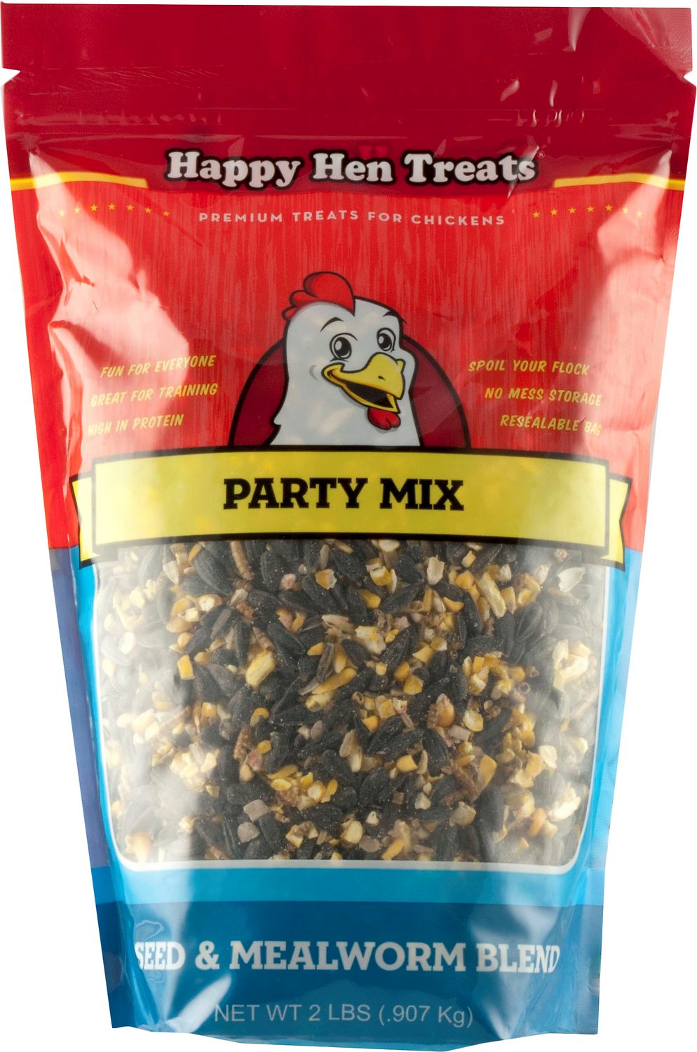 Happy Hen Treats Sunflower & Raisin Party Mix Treats for Chickens, 2-lb