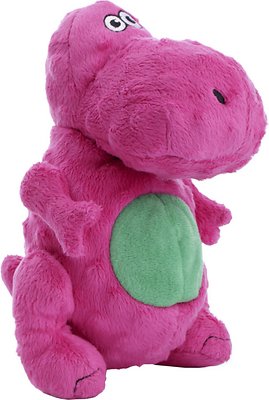 GoDog Dinos Chew Guard T-Rex Dog Toy, Pink, Small