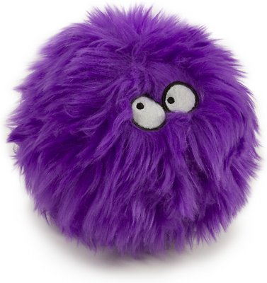 GoDog Furballz Chew Guard Dog Toy, Purple, Small
