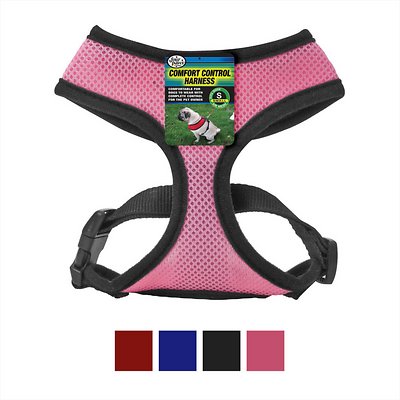 Four Paws Comfort Control Dog Harness, Pink, Small