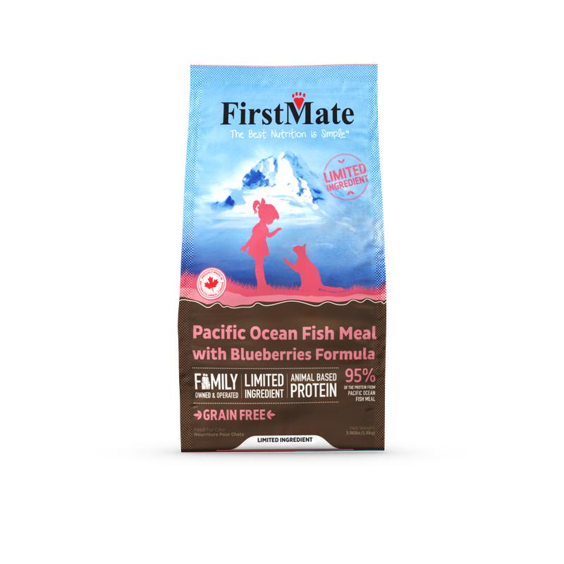 FirstMate Limited Ingredient Diet Pacific Ocean Fish Meal with Blueberries Grain-Free Dry Cat Food