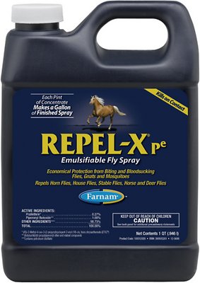 Farnam Repel-X Emulsifiable Horse Fly Repellent, 32-oz bottle