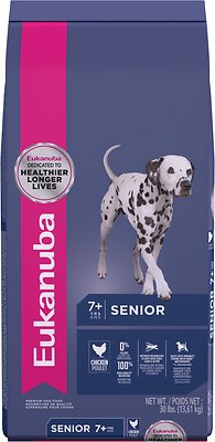 Eukanuba Senior Chicken Recipe Dry Dog Food, 30-lb