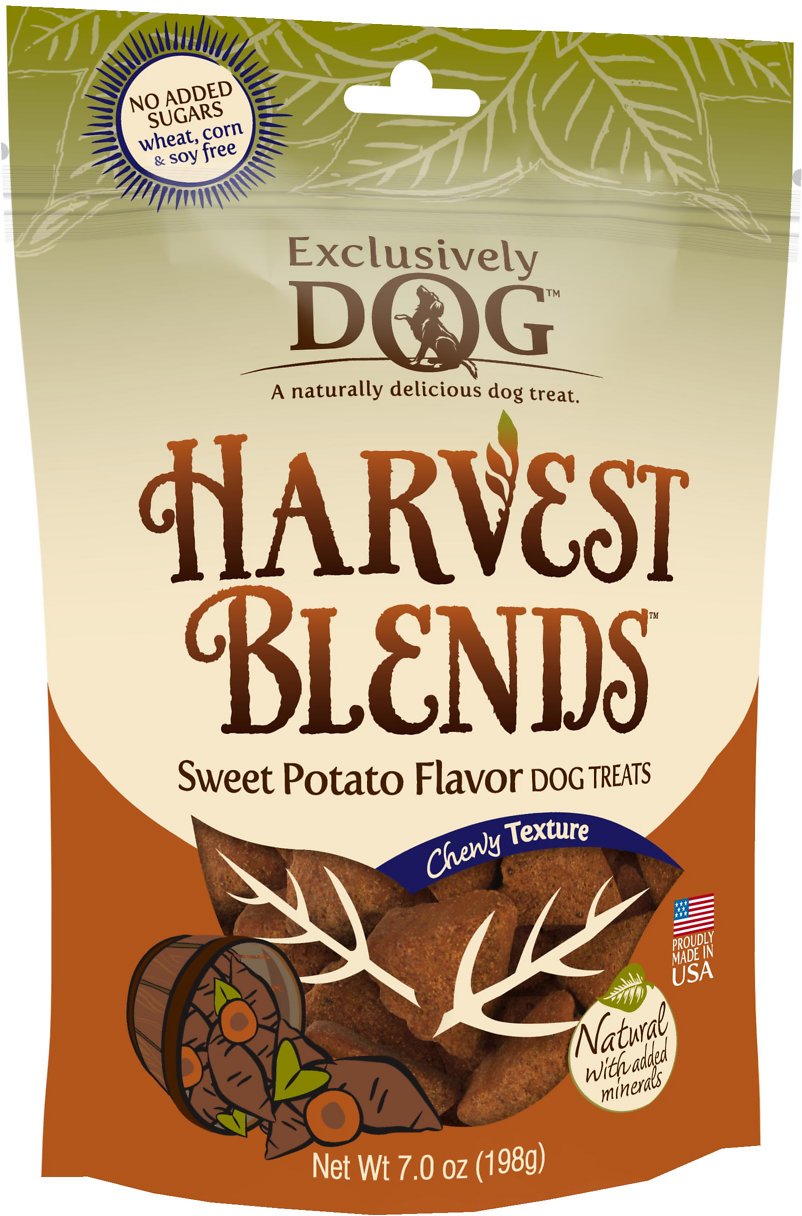 Exclusively Dog Harvest Blends Sweet Potato Flavor Dog Treats, 7-oz
