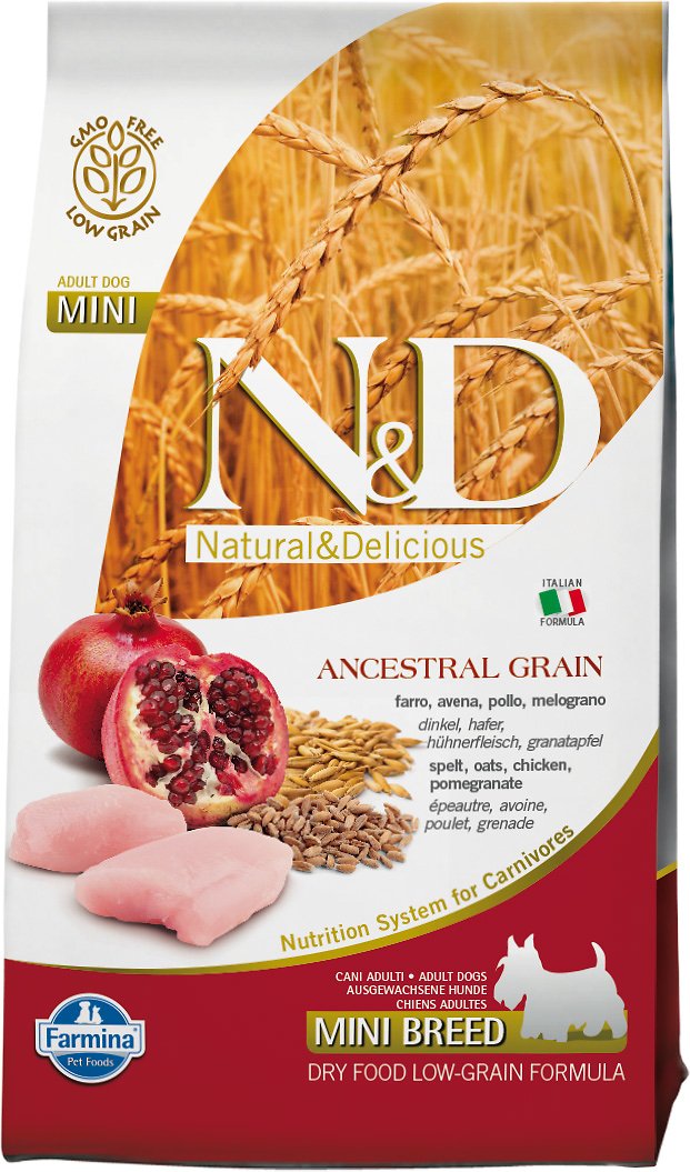 Farmina N D Ancestral Grain Chicken Pomegranate Mini Adult Dry