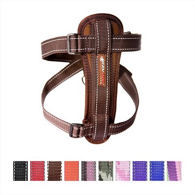 EzyDog Chest Plate Dog Harness, Chocolate, X-Small