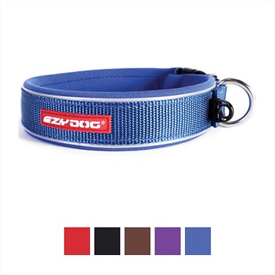 EzyDog Neo Classic Dog Collar, Blue, Large
