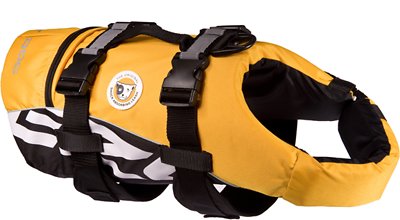 EzyDog Doggy Flotation Device Life Jacket, Yellow, Medium