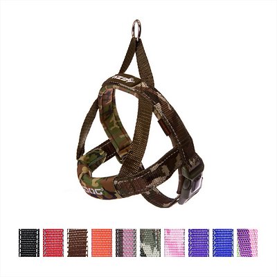 EzyDog Quick Fit Dog Harness, Green Camo, Small
