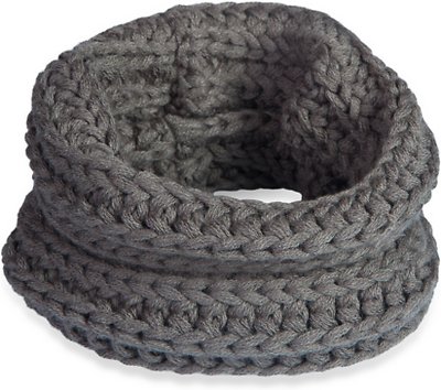 fabdog Infinity Scarf For Dogs, Charcoal, Medium/Large