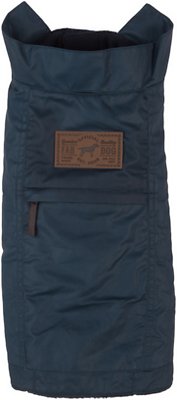 fabdog Waxed Utility Dog Coat, Slate, 12-in