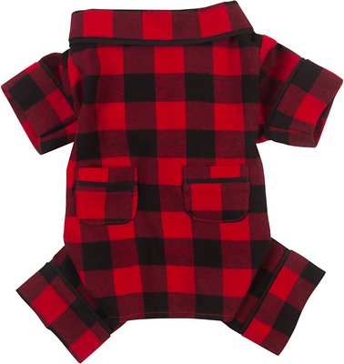 fabdog Buffalo Check Dog Pajamas, 10-in