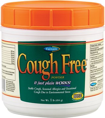 Farnam Cough Free Powder Horse Supplement, 1-lb tub