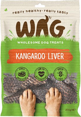 WAG Grain-Free Kangaroo Liver Dog Treats, 200-grams