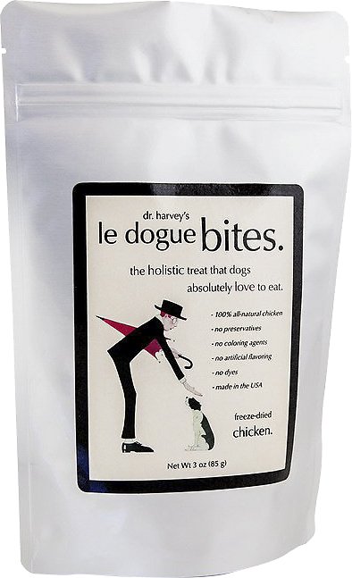 Dr. Harvey's Le Dogue Bites Chicken Freeze-Dried Dog Treats, 3-oz
