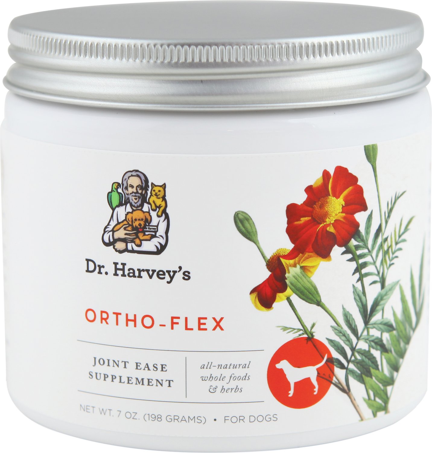 Dr. Harvey's Ortho-Flex Herbal Dog Supplement, 7-oz tin