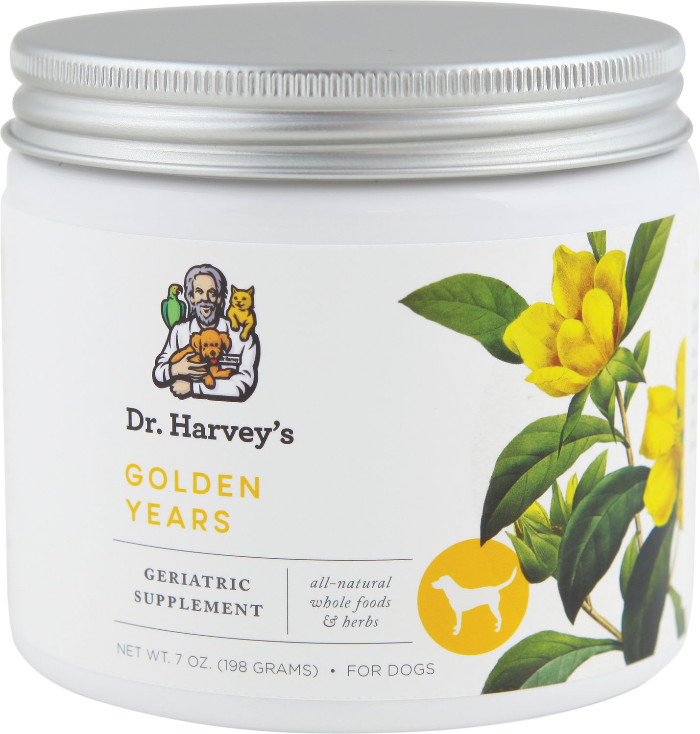 Dr. Harvey's Golden Years Herbal Dog Supplement, 8-oz tin