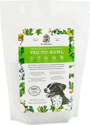 Dr. Harvey's Veg-To-Bowl Grain-Free Dog Food Pre-Mix, 1-lb