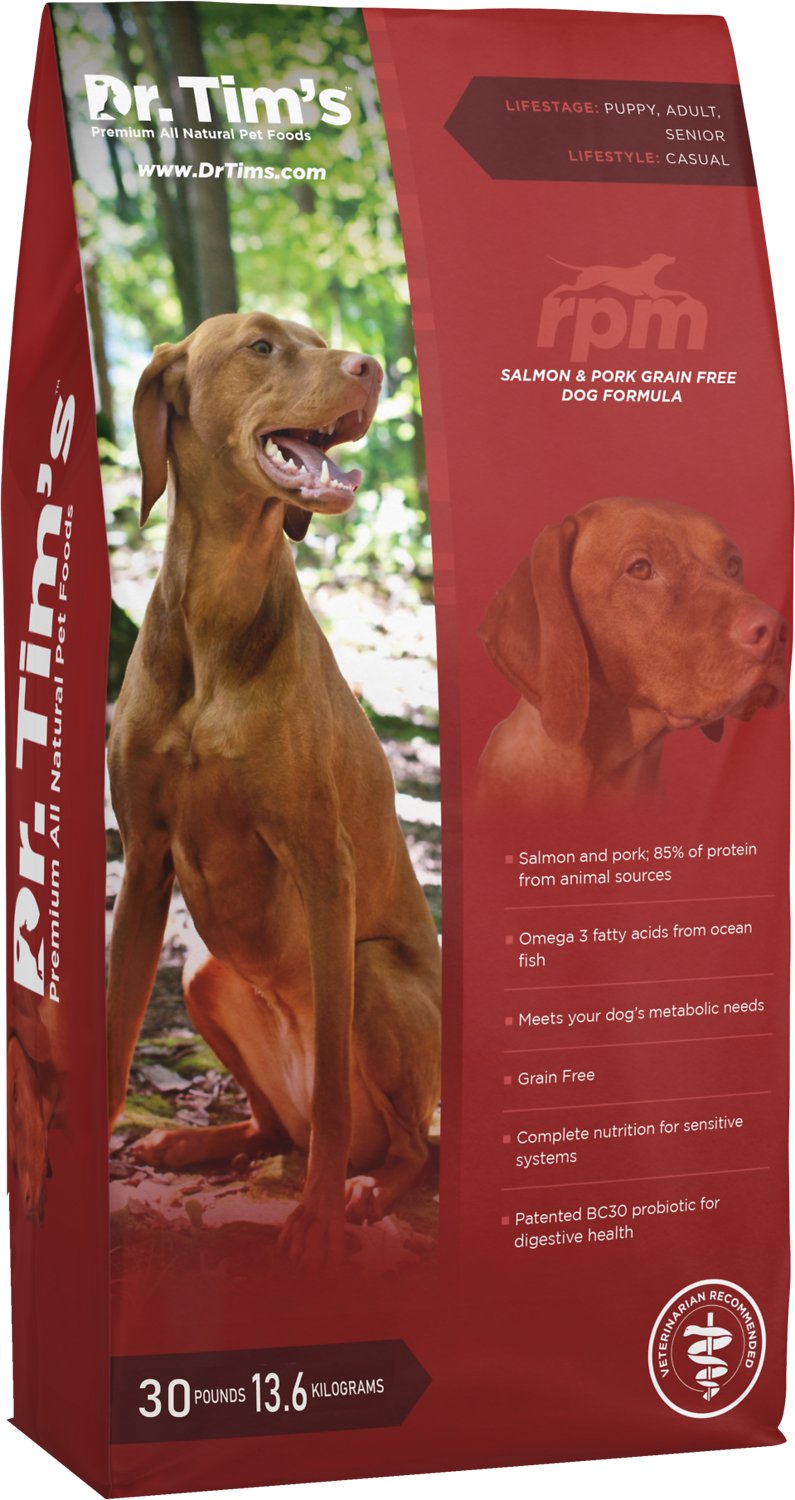 Dr. Tim's Salmon & Pork Grain-Free RPM Formula Dry Dog Food