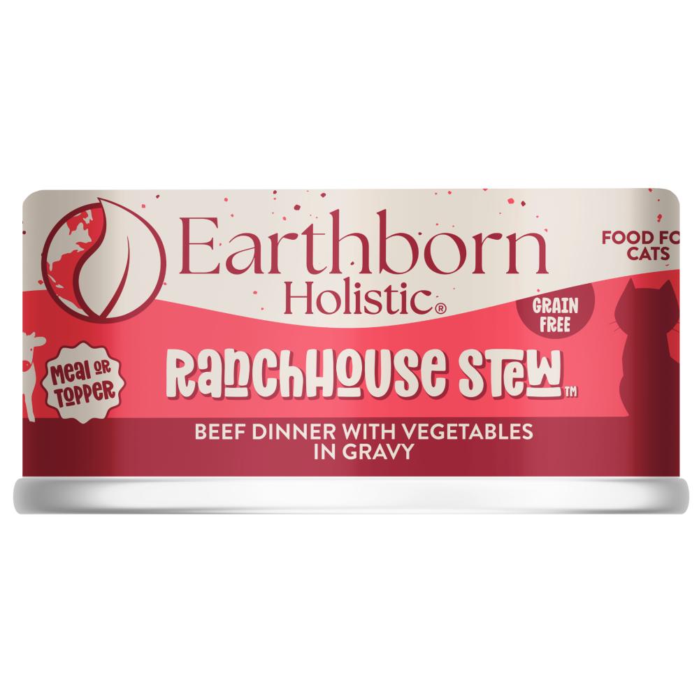 Earthborn Holistic RanchHouse Stew Grain-Free Wet Cat Food Can