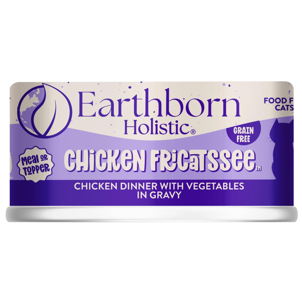 Earthborn Holistic Chicken Fricatssee Grain-Free Wet Cat Food Can