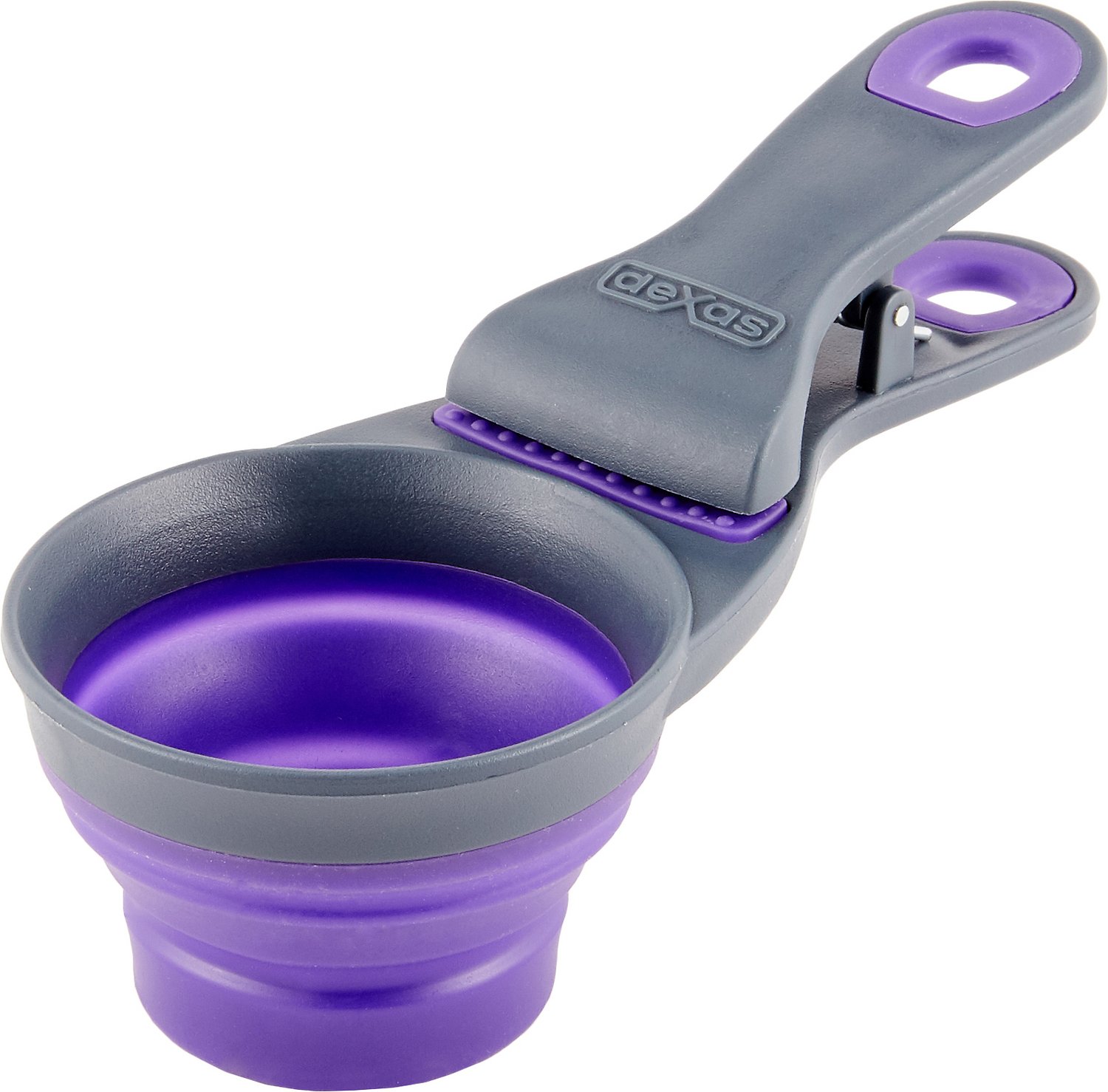 Dexas Collapsible KlipScoop, Gray/Purple