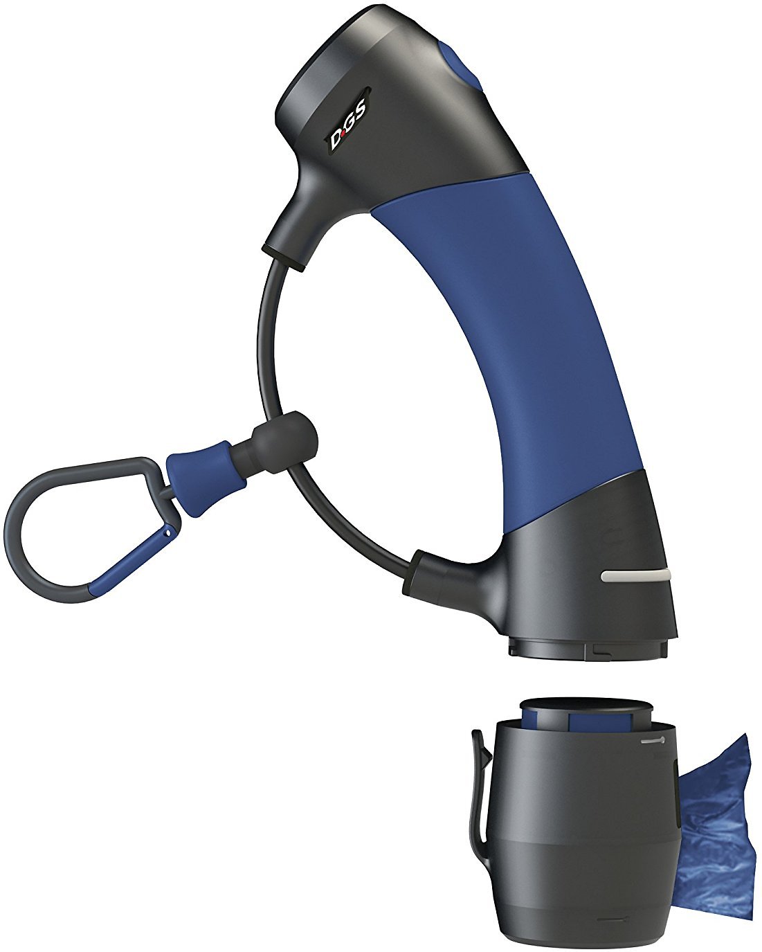 Dog Gone Smart I'm Gismo Dog Leash Handle with Poop Bag Dispenser, Midnight Blue