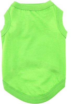 Doggie Design 100% Cotton Dog Tank, Green Flash, Medium
