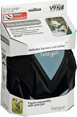 Bergan Auto Dog Harness with Tether, Medium