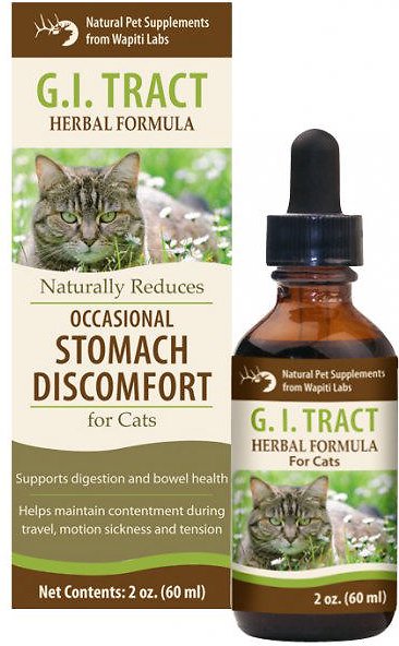 Wapiti Labs G.I. Tract Formula for Stomach Discomfort Cat Supplement, 2-oz bottle