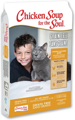 Chicken Soup for the Soul Chicken & Legumes Grain-Free Dry Cat Food, 12-lb