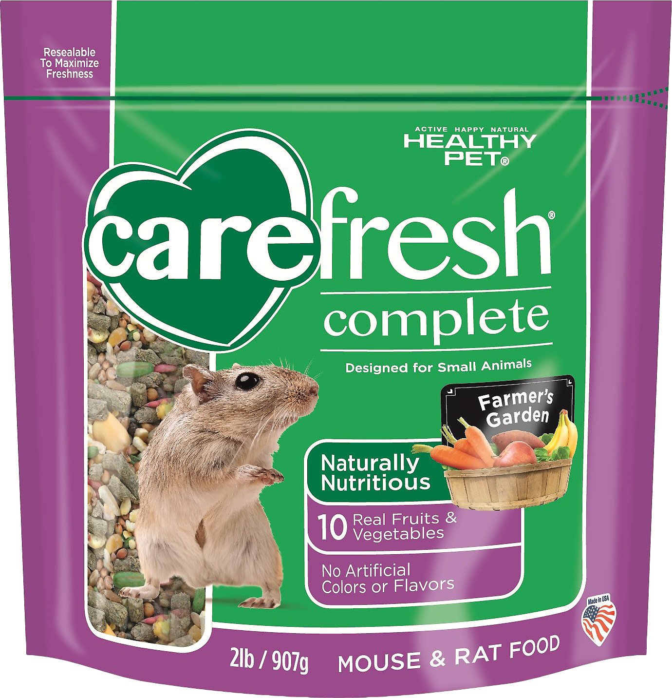 CareFresh Complete Menu Rat & Mouse Food, 2-lb