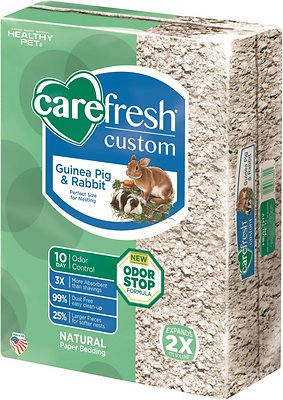 CareFresh Custom Guinea Pig & Rabbit Paper Bedding, Natural, 60-L