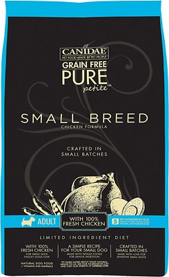 Canidae PURE Petite Chicken Formula Small Breed Grain-Free Limited Ingredient Diet Adult Dry Dog Food, 6-lb (**)