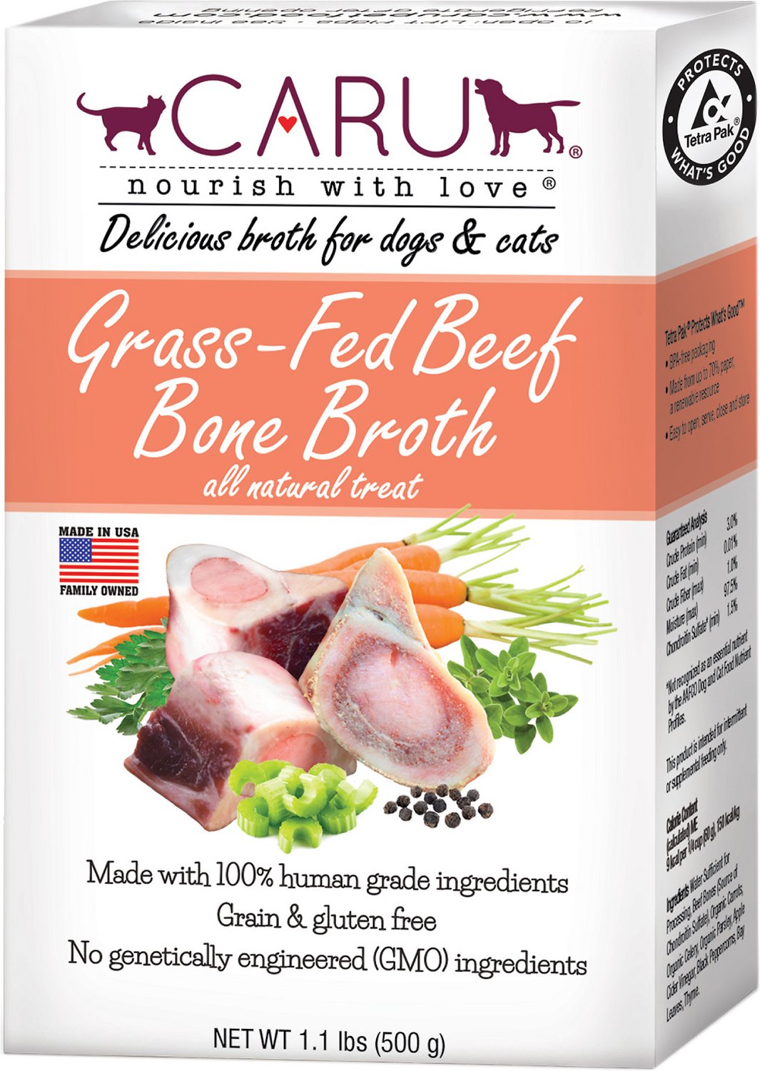 Caru Grass-Fed Beef Bone Broth for Dogs & Cats