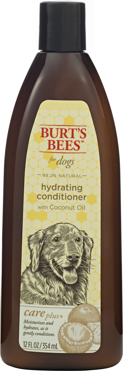 Burt's Bees Care Plus+ Hydrating Coconut Oil Dog Conditioner, 12-oz bottle